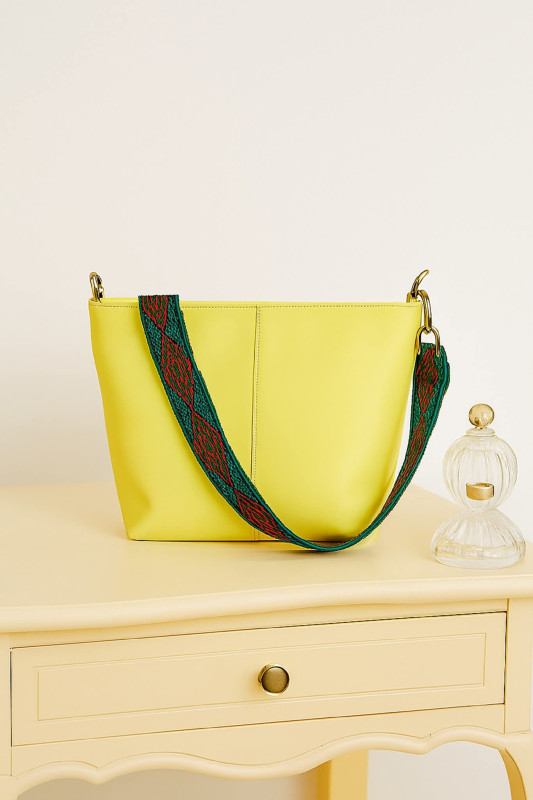 yellow tote bag for women