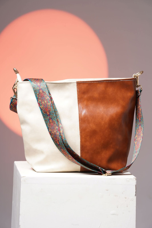 multi color designer leather bag