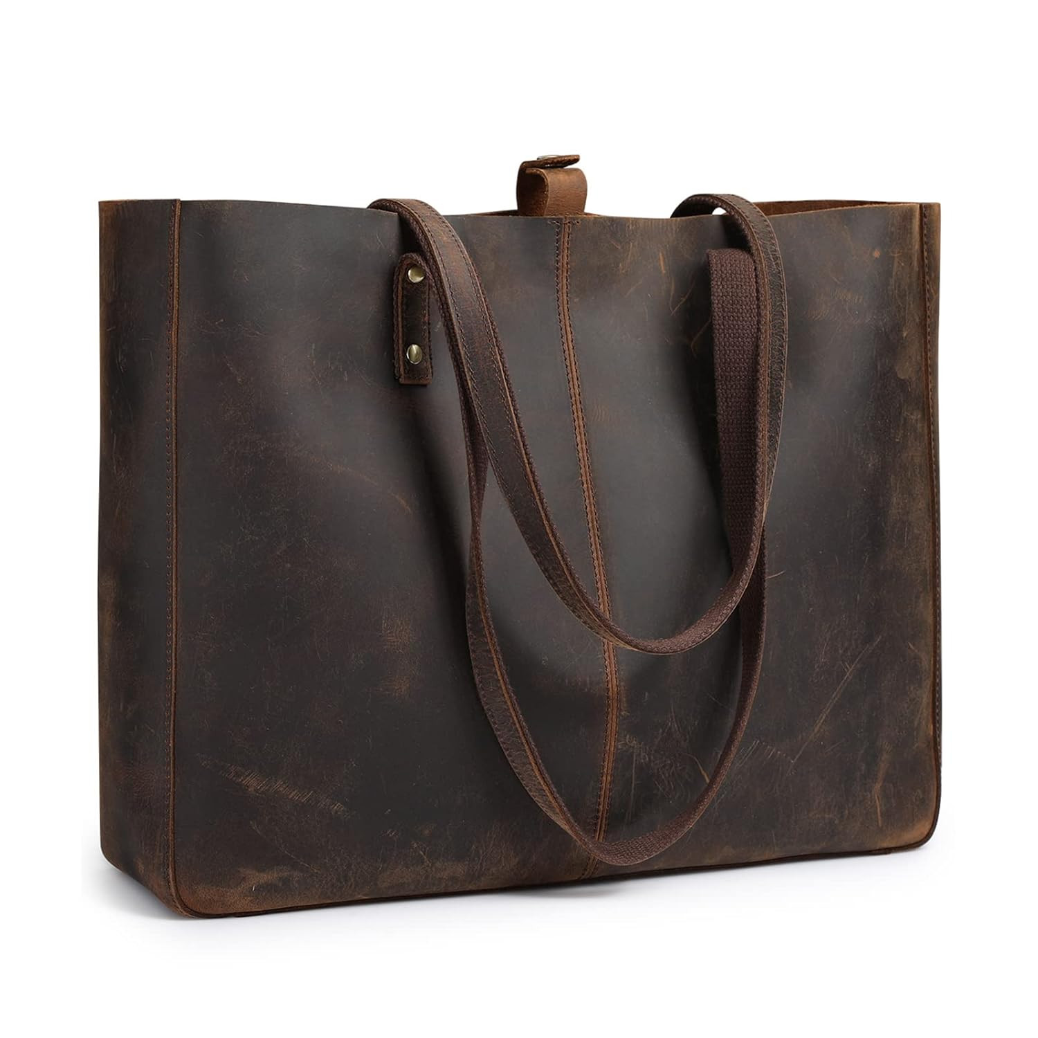handmade leather Tote bag  for ladies 7.2