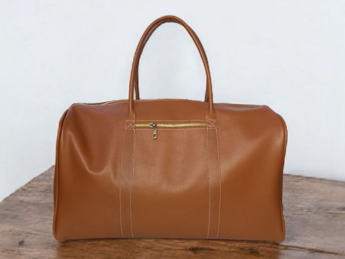 Leather Weekender Holdall Bag – Premium Cabin Duffel for Travel & Lifestyle Brands | Afreen Fashion